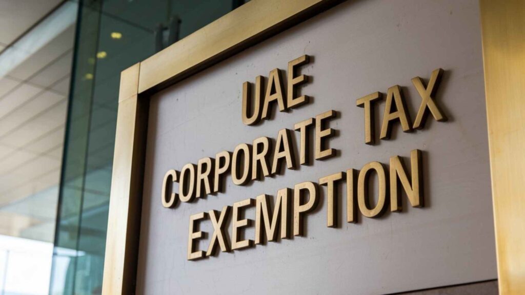 UAE corporate Tax exemption